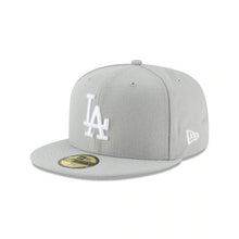 Load image into Gallery viewer, Los Angeles Dodgers New Era MLB 59FIFTY 5950 Fitted Cap Hat Gray Crown/Visor White Logo