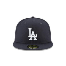Load image into Gallery viewer, Los Angeles Dodgers New Era MLB 59Fifty 5950 Fitted Cap Hat Navy Crown/Visor White Logo