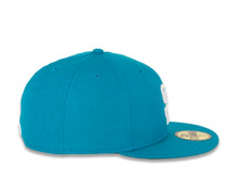 Load image into Gallery viewer, San Diego Padres New Era MLB 59FIFTY 5950 Fitted Cap Hat Turquoise Crown/Visor White Logo