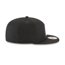 Load image into Gallery viewer, Cleveland Indians New Era MLB 59FIFTY 5950 Fitted Cap Hat Black Crown/Visor White C Logo
