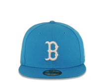 Load image into Gallery viewer, Boston Red Sox New Era MLB 59Fifty 5950 Fitted Cap Hat Turquoise Crown/Visor Black/White Logo