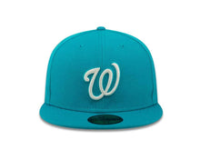 Load image into Gallery viewer, Washington Nationals New Era MLB 59FIFTY 5950 Fitted Cap Hat Blue Crown/Visor Blue Logo