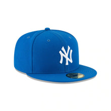 Load image into Gallery viewer, New York Yankees New Era MLB 59FIFTY 5950 Fitted Cap Hat Blue Crown/Visor White Logo