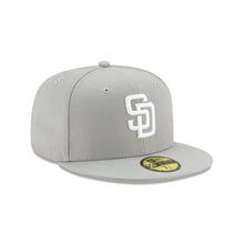 Load image into Gallery viewer, San Diego Padres New Era MLB 59Fifty 5950 Fitted Cap Hat Gray Crown/Visor White Logo