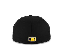 Load image into Gallery viewer, Houston Astros New Era MLB 59FIFTY 5950 Fitted Cap Hat Black Crown/Visor Gray/Yellow Logo