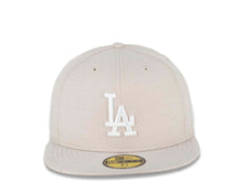 Load image into Gallery viewer, Los Angeles Dodgers New Era MLB 59FIFTY 5950 Fitted Cap Hat Beige Crown/Visor White Logo (Pastel)