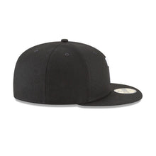 Load image into Gallery viewer, Texas Rangers New Era 59FIFTY 5950 Fitted Cap Hat Black Crown/Visor White Logo