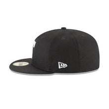 Load image into Gallery viewer, Texas Rangers New Era 59FIFTY 5950 Fitted Cap Hat Black Crown/Visor White Logo