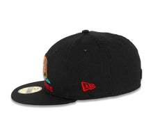 Load image into Gallery viewer, California Republic New Era 59FIFTY 5950 Fitted Cap Hat Black Crown/Visor Cali Bear Logo