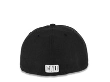 Load image into Gallery viewer, CALI CALIfornia New Era 59FIFTY 5950 Fitted Cap Hat Black Crown/Visor Black/White Map Logo