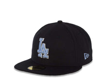 Load image into Gallery viewer, Los Angeles Dodgers New Era MLB 59FIFTY 5950 Fitted Cap Hat Navy Blue Crown/Visor Dark Sky Blue/White Logo