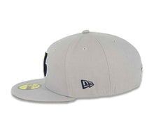 Load image into Gallery viewer, Montreal Expos New Era MLB 59FIFTY 5950 Fitted Cap Hat Gray Crown/Visor Navy/Cyber Green Logo Navy UV
