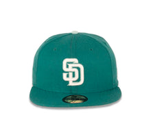 Load image into Gallery viewer, San Diego Padres New Era MLB 59FIFTY 5950 Fitted Cap Hat Aqua Crown/Visor White/Light Teal Logo Light Teal UV