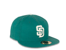 Load image into Gallery viewer, San Diego Padres New Era MLB 59FIFTY 5950 Fitted Cap Hat Aqua Crown/Visor White/Light Teal Logo Light Teal UV