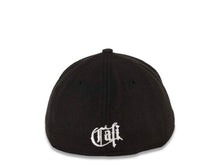 Load image into Gallery viewer, CaliMex New Era 59FIFTY 5950 Fitted Cap Hat Black Crown/Visor Mexico Flag Inside California State Map Logo