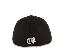 Load image into Gallery viewer, CaliMex New Era 59FIFTY 5950 Fitted Cap Hat Black Crown/Visor Mexico Flag Inside California State Map Logo