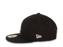 Load image into Gallery viewer, CaliMex New Era 59FIFTY 5950 Fitted Cap Hat Black Crown/Visor Mexico Flag Inside California State Map Logo