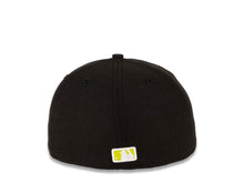 Load image into Gallery viewer, Atlanta Braves New Era MLB 59FIFTY 5950 Cap Hat Black Crown/Visor Cyber Green/White Logo