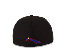 Load image into Gallery viewer, Cuba New Era 59FIFTY 5950 Fitted Cap Hat Black Crown/Visor Blue/White/Yellow Cuba Flag Crest Logo