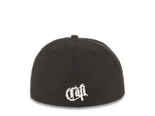 Load image into Gallery viewer, Carlsbad C’Bad New Era 59FIFTY 5950 Fitted Cap Hat Black Crown/Visor Black/White with California State Map Logo