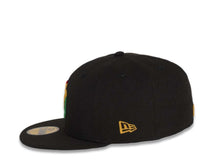 Load image into Gallery viewer, San Diego Padres New Era MLB 59FIFTY 5950 Fitted Cap Hat Black Crown/Visor Red/Yellow/Green Diagonal Logo