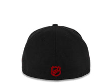 Load image into Gallery viewer, Chicago Blackhawks NHL Fitted Cap Hat Black Crown/Visor Team Color Logo