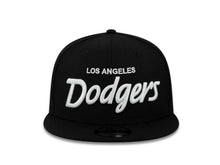 Load image into Gallery viewer, Los Angeles Dodgers New Era MLB 9FIFTY 950 Snapback Cap Hat Black Crown/Visor White Logo