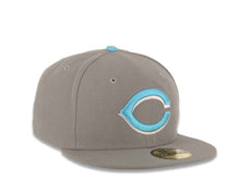 Load image into Gallery viewer, Cincinnati Reds New Era MLB 59FIFTY 5950 Fitted Cap Hat Gray Crown/Visor Light Blue/White Logo