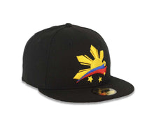 Load image into Gallery viewer, Philippines New Era 59FIFTY 5950 Fitted Cap Hat Black Crown/Visor Team Color Logo