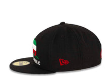 Load image into Gallery viewer, California Republic New Era 59FIFTY 5950 Fitted Cap Hat Black Crown/Visor Green/White/Red Logo