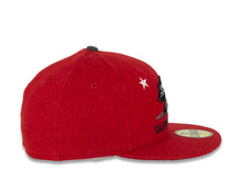Load image into Gallery viewer, California Replubic New Era 59FIFTY 5950 Fitted Cap Hat Red Crown/Visor White/Black Bear Logo