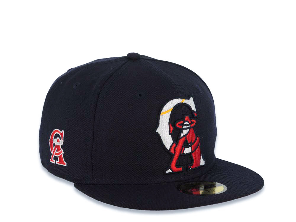California Angels New Era MLB 59FIFTY 5950 Fitted Cap Hat Navy Blue  Crown/Visor Team Color CA Logo (Insider)