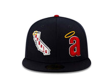 Load image into Gallery viewer, Califonia Angels New Era MLB 59FIFTY 5950 Fitted Cap Hat Navy Crown/Visor Double Logo
