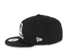 Load image into Gallery viewer, California Replubic New Era 59FIFTY 5950 Fitted Cap Hat Black Crown/Visor Black/White Bear Logo