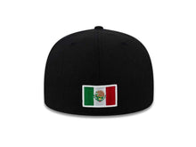 Load image into Gallery viewer, Mexico New Era WBC 59FIFTY 5950 Fitted Cap Hat Black Crown/Visor Green/White/Red Logo