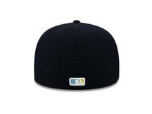 Load image into Gallery viewer, San Diego Padres New Era MLB 59FIFTY 5950 Fitted Cap Hat Navy Crown/Visor Blue/White/Yellow Diagonal Logo