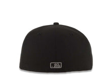 Load image into Gallery viewer, San Diego Padres New Era MLB 59FIFTY 5950 Fitted Cap Hat Black Crown/Visor Black/Dark Gray Logo