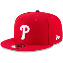 Load image into Gallery viewer, Philadelphia Phillies New Era MLB 9FIFTY 950 Snapback Cap Hat Red Crown/Visor White Logo