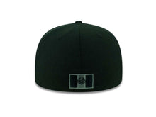 Load image into Gallery viewer, Mexico New Era WBC 59FIFTY 5950 Fitted Cap Hat Black Crown/Visor Black/Gray Logo