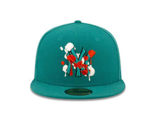 Load image into Gallery viewer, New York Yankees New Era MLB 59FIFTY 5950 Fitted Cap Hat Aqua Crown/Visor Orange/Aqua/White Splatter Logo