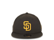 Load image into Gallery viewer, (Youth) San Diego Padres New Era MLB 9FIFTY 950 Kid Snapback Cap Hat Brown Crown/Visor Yellow Logo