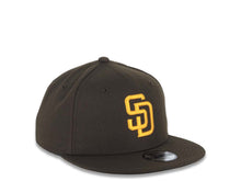 Load image into Gallery viewer, (Youth) San Diego Padres New Era MLB 9FIFTY 950 Kid Snapback Cap Hat Brown Crown/Visor Yellow Logo