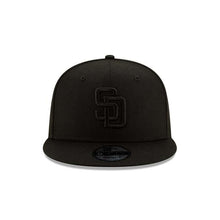 Load image into Gallery viewer, San Diego Padres New Era MLB 9FIFTY 950 Snapback Cap Hat Black Crown/Visor Black Logo