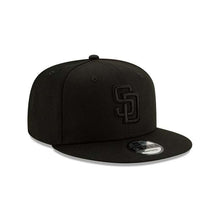 Load image into Gallery viewer, San Diego Padres New Era MLB 9FIFTY 950 Snapback Cap Hat Black Crown/Visor Black Logo