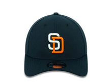Load image into Gallery viewer, San Diego Padres New Era MLB 39THIRTY 3930 Flexfit Cap Hat Navy Crown/Visor White/Orange Logo (Tony Gwynn Era)