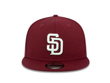 Load image into Gallery viewer, San Diego Padres New Era MLB 9FIFTY 950 Snapback Cap Hat Maroon Crown/Visor White Logo