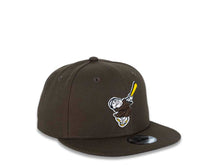 Load image into Gallery viewer, San Diego Padres New Era MLB 9FIFTY 950 Snapback Cap Hat Brown Crown/Visor Brown/Yellow Swinging Friar Logo