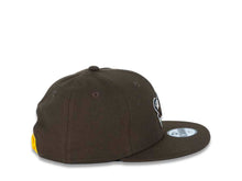 Load image into Gallery viewer, San Diego Padres New Era MLB 9FIFTY 950 Snapback Cap Hat Brown Crown/Visor Brown/Yellow Swinging Friar Logo
