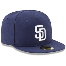 Load image into Gallery viewer, (Infant) San Diego Padres New Era MLB 59FIFTY 5950 Fitted Cap Hat Navy Crown/Visor White Logo (My 1st First)