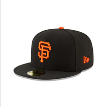 Load image into Gallery viewer, San Francisco Giants New Era 59FIFTY 5950 Fitted Cap Hat Black Crown/Visor Orange Logo
